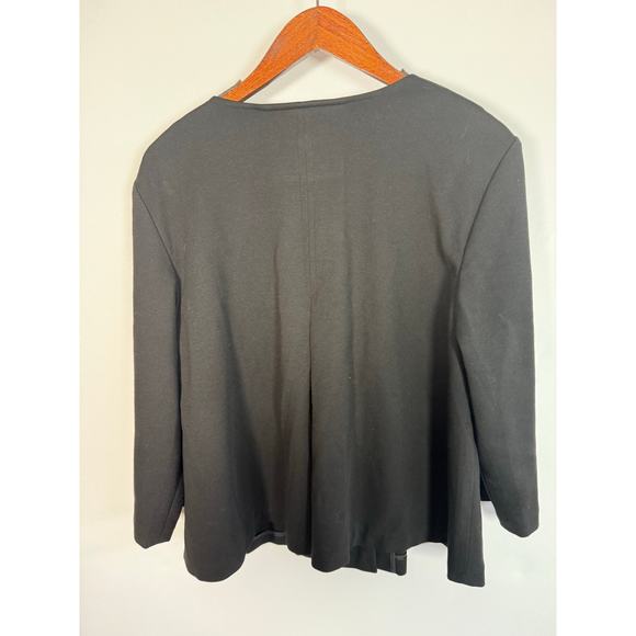 Coldwater Creek Black Long Sleeve Big Buttons Unstructured Jacket Women's Size L - Picture 4 of 10